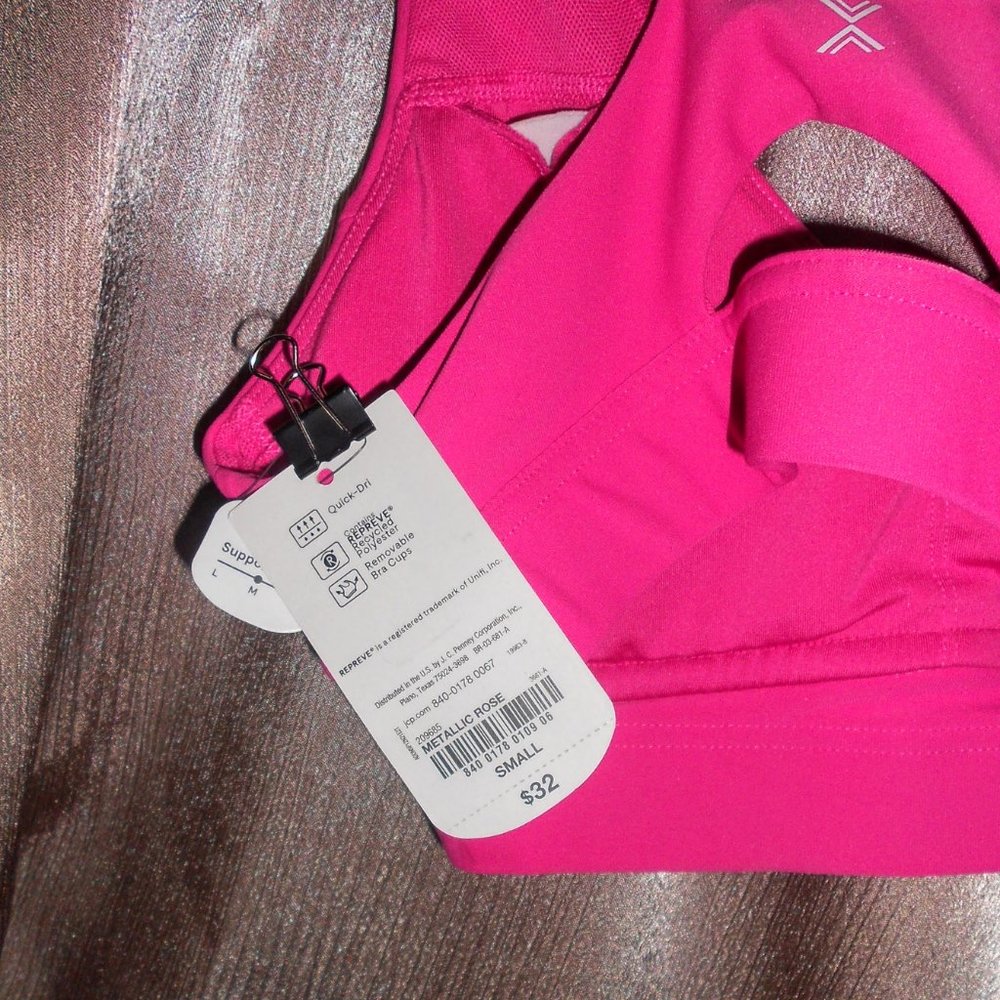 Xersion Move Medium Support Racerback Sports Bra - Picture 12 of 14